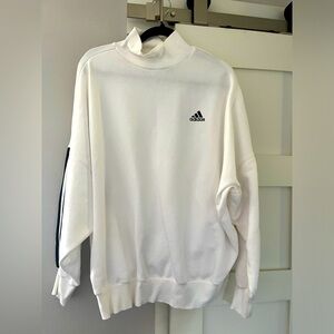 Women’s Adidas White and Black XL Sweatshirt